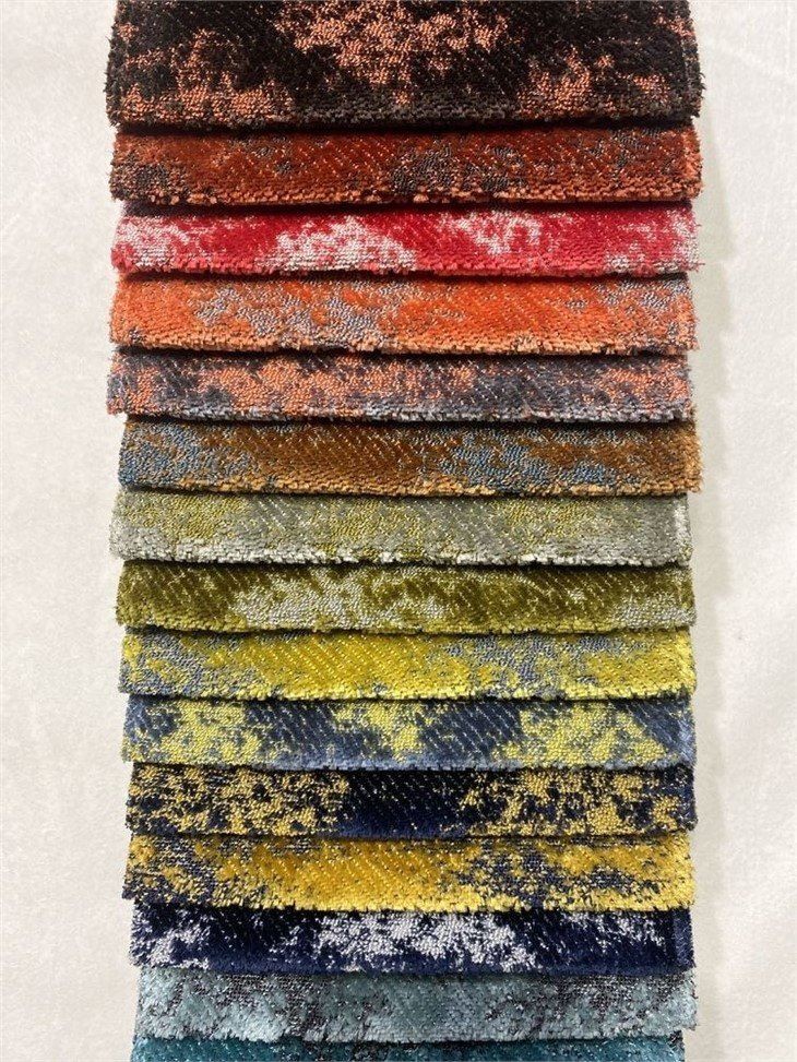 Jacquard Fabric For Velvet Sofa Home Textile